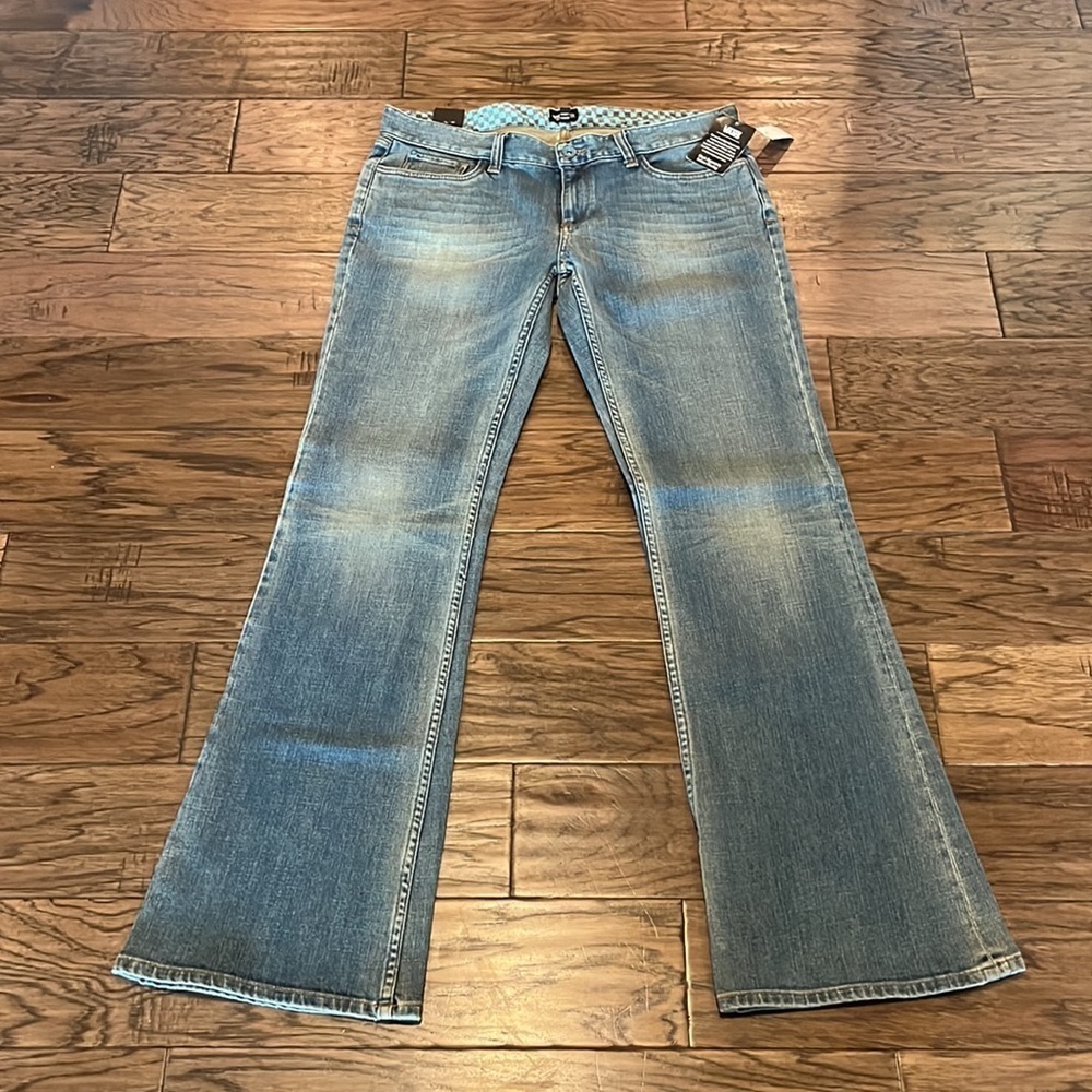 Vans Women's Boot Cut Jeans - Denim Blue